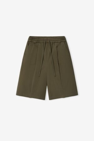 Cotton Twill Relaxed Drawstring Short